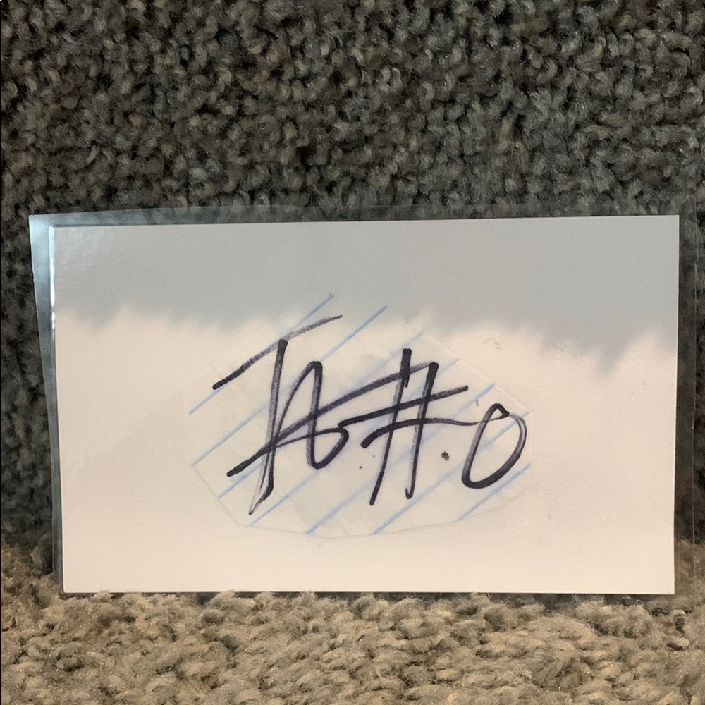 Signature from Terrion Arnold #0 from the Detroit lions